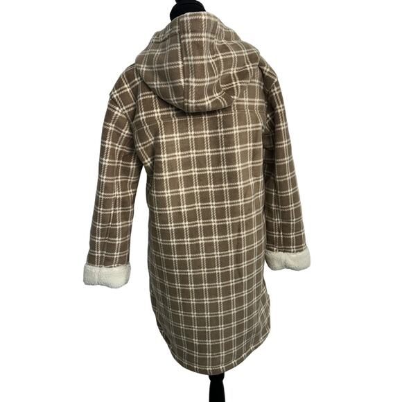 QVC Centigrade Bonded Sherpa Lined Plaid Jacket Color Brown Plaid NWOT S… - Picture 4 of 8